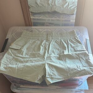 Yogalicious Mint Cargo Shorts